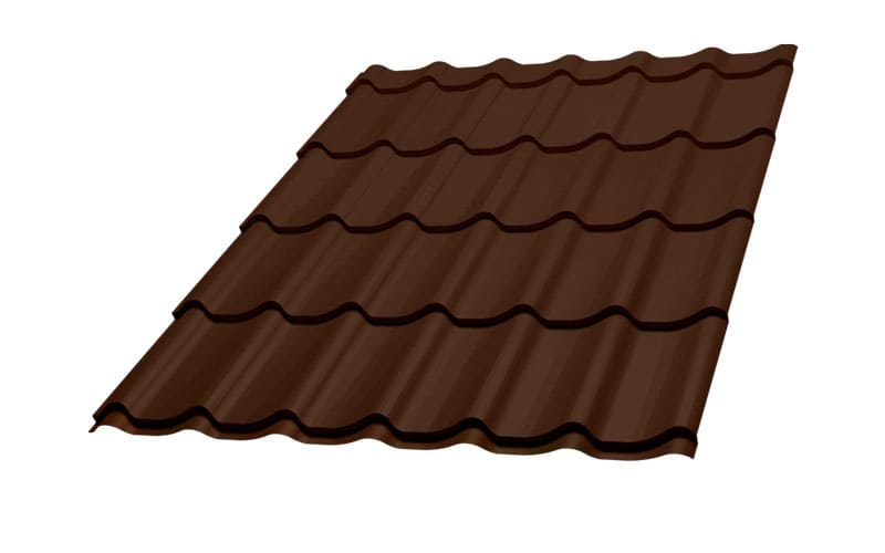 Metallocherepitca gofra 35 brown